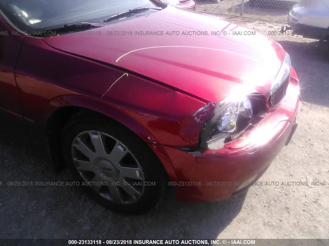 1LNHM87A05Y614670 - 2005 LINCOLN LS 栗色 照片 6