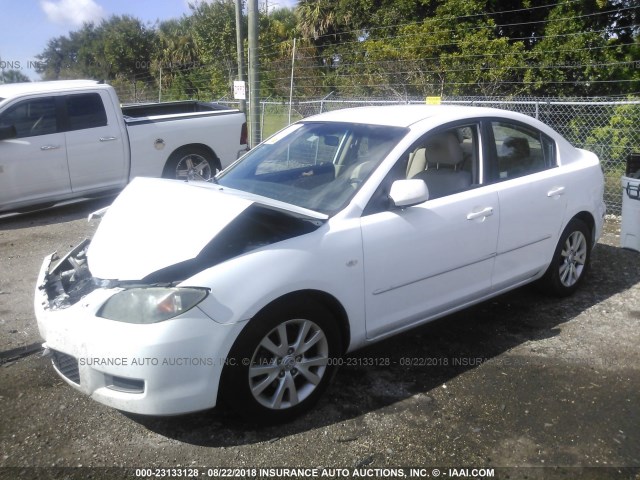 JM1BK32F771758332 - 2007 MAZDA 3 I WHITE photo 2