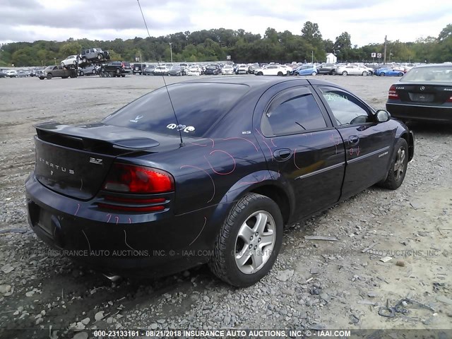 1B3EJ56U71N721237 - 2001 DODGE STRATUS ES BLUE photo 4