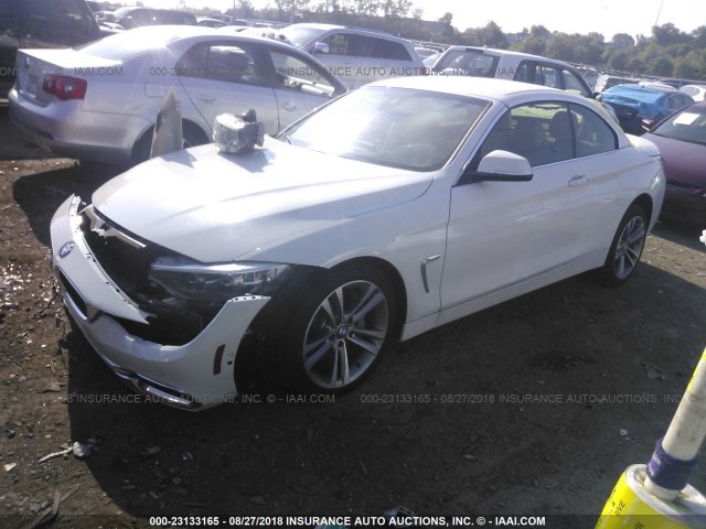 WBA4Z7C53JED47527 - 2018 BMW 440XI WHITE photo 2