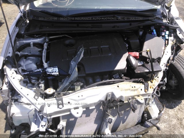 2T1BURHE2HC822866 - 2017 TOYOTA COROLLA L/LE/XLE/SE/XSE SILVER photo 10
