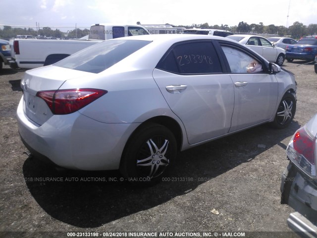 2T1BURHE2HC822866 - 2017 TOYOTA COROLLA L/LE/XLE/SE/XSE SILVER photo 4