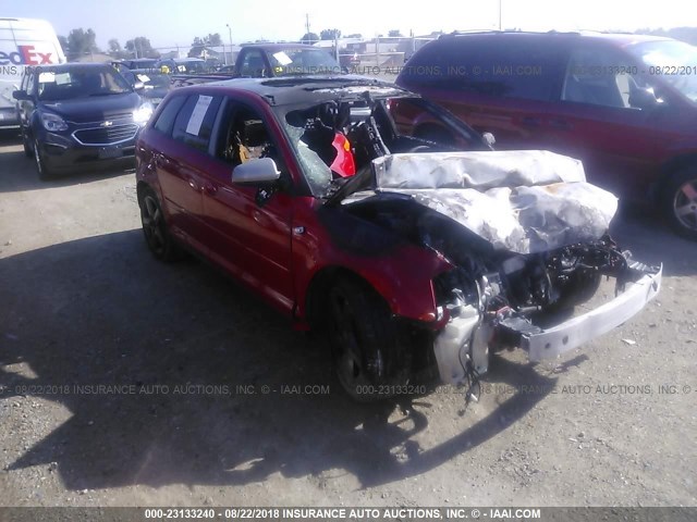 WAUHF78P66A003481 - 2006 AUDI A3 2 RED photo 1