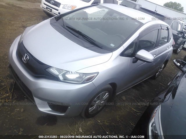 3HGGK5H59FM729059 - 2015 HONDA FIT LX SILVER photo 2