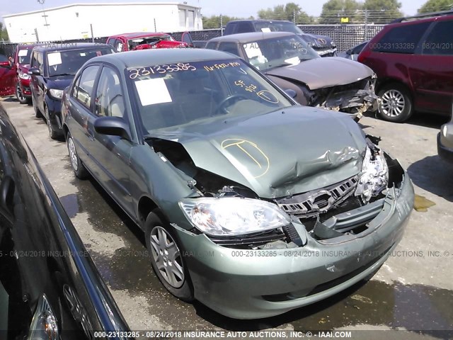 1HGES16314L014180 - 2004 HONDA CIVIC DX VP GREEN photo 1