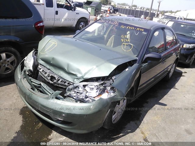 1HGES16314L014180 - 2004 HONDA CIVIC DX VP Yaşıl foto 2