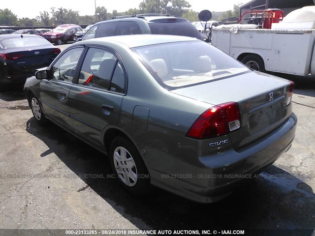 1HGES16314L014180 - 2004 HONDA CIVIC DX VP Yaşıl foto 3