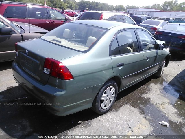 1HGES16314L014180 - 2004 HONDA CIVIC DX VP Yaşıl foto 4