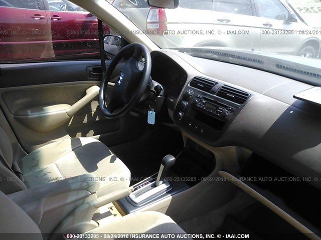 1HGES16314L014180 - 2004 HONDA CIVIC DX VP Yaşıl foto 5