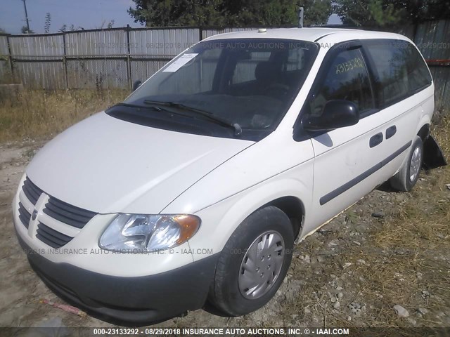 1D4GP25R27B172755 - 2007 DODGE CARAVAN SE WHITE photo 2