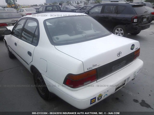 JT2AE09B0S0087663 - 1995 TOYOTA COROLLA LE/DX WHITE photo 3