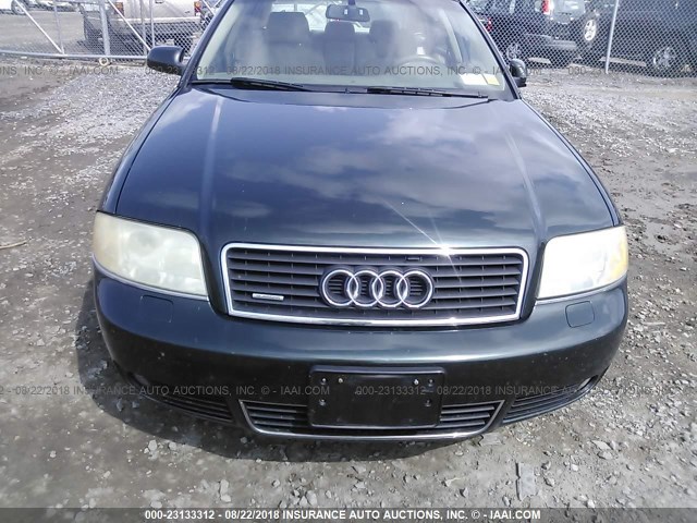 WAUCD64B34N071635 - 2004 AUDI A6 S-LINE QUATTRO GREEN photo 6