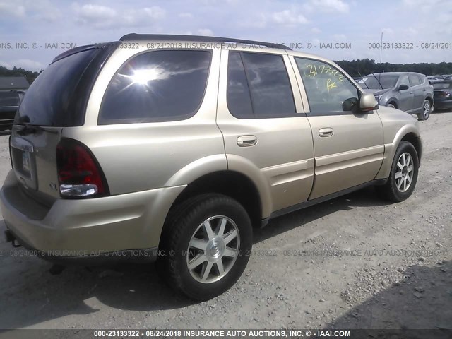 5GADT13S042418369 - 2004 BUICK RAINIER CXL TAN photo 4