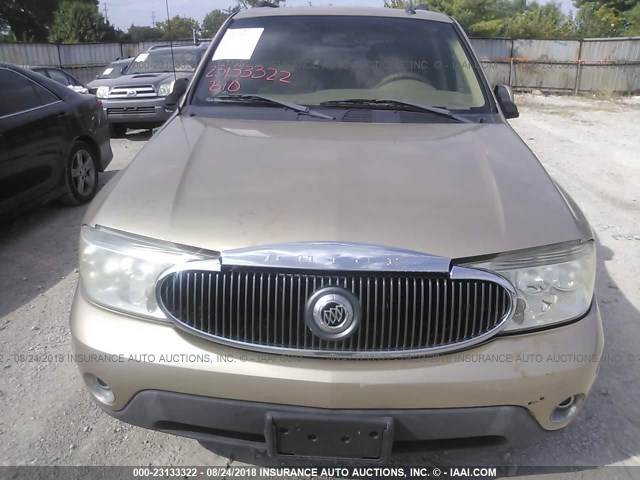 5GADT13S042418369 - 2004 BUICK RAINIER CXL TAN photo 6