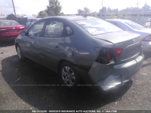 KMHDU46D49U718028 - 2009 HYUNDAI ELANTRA GLS/SE BLUE photo 3