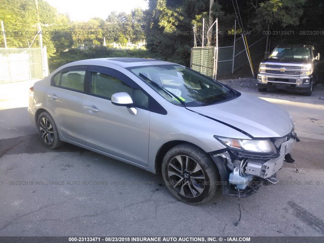 2HGFB2F92DH582983 - 2013 HONDA CIVIC EXL 银色 照片 1