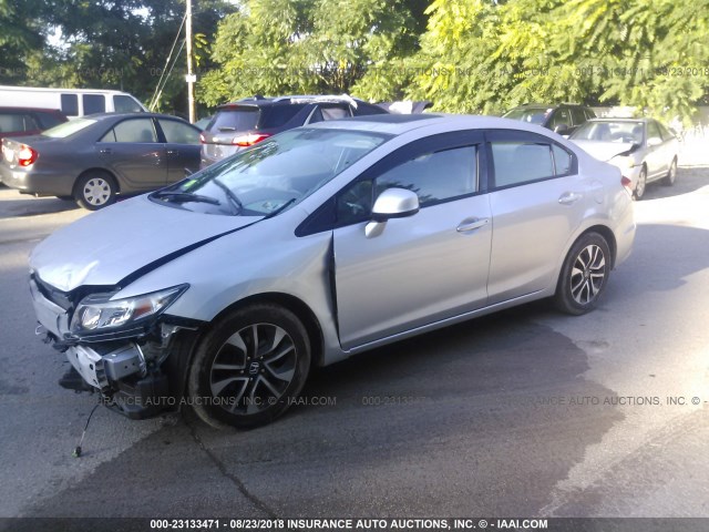 2HGFB2F92DH582983 - 2013 HONDA CIVIC EXL 银色 照片 2