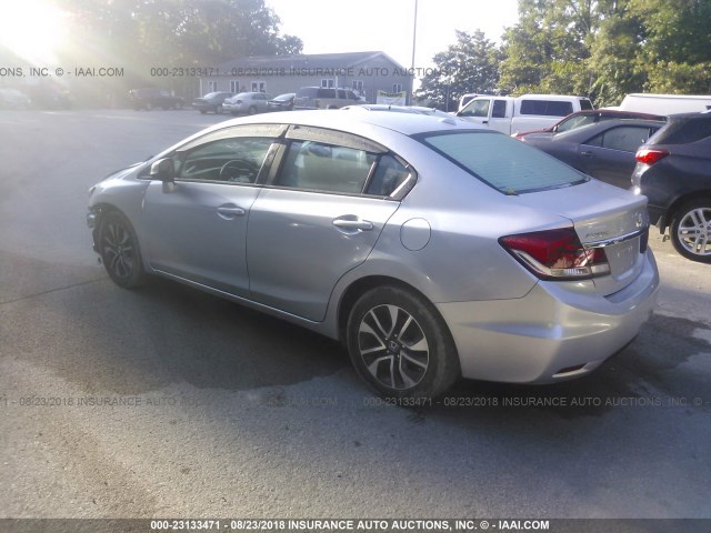 2HGFB2F92DH582983 - 2013 HONDA CIVIC EXL 银色 照片 3
