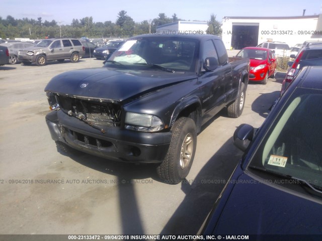 1B7GG32N32S644877 - 2002 DODGE DAKOTA SPORT/RT GRAY photo 2