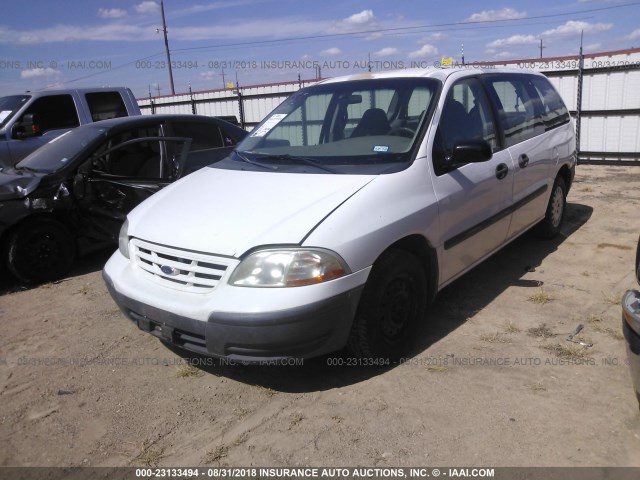 2FMZA51UXXBC36730 - 1999 FORD WINDSTAR WAGON WHITE photo 2