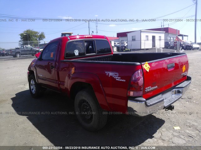 5TENX62N27Z321223 - 2007 TOYOTA TACOMA PRERUNNER RED photo 3