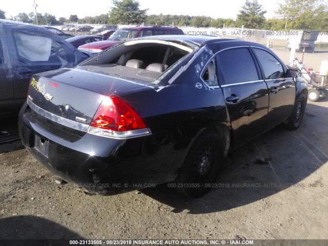 2G1WS57M691279779 - 2009 CHEVROLET IMPALA POLICE BLACK photo 4