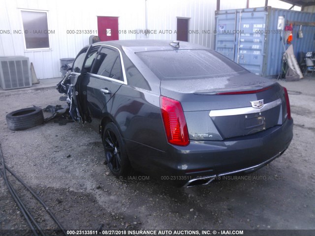 1G6AX5SX9F0103338 - 2015 CADILLAC CTS LUXURY COLLECTION GRAY photo 3