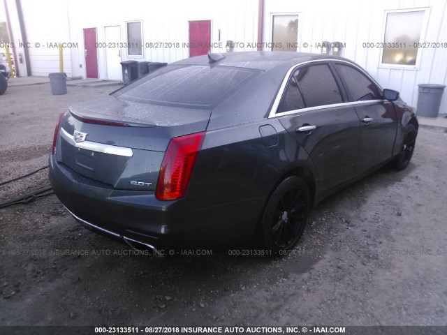 1G6AX5SX9F0103338 - 2015 CADILLAC CTS LUXURY COLLECTION GRAY photo 4