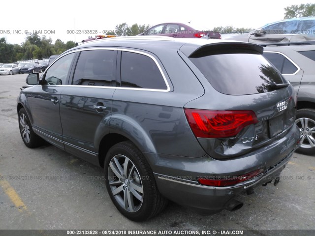 WA1LGAFE3ED011117 - 2014 AUDI Q7 PREMIUM PLUS GRAY photo 3