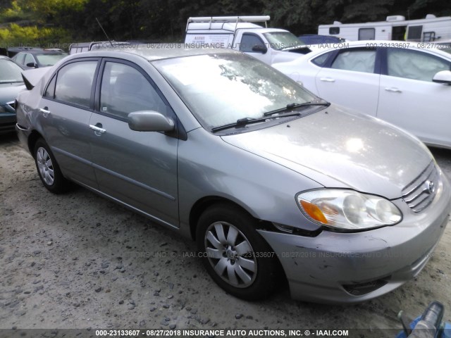 JTDBR32E830044261 - 2003 TOYOTA COROLLA CE/LE GRAY photo 1