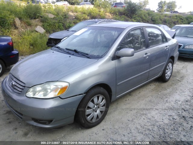 JTDBR32E830044261 - 2003 TOYOTA COROLLA CE/LE GRAY photo 2