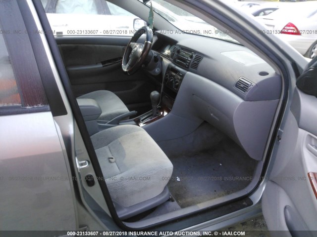 JTDBR32E830044261 - 2003 TOYOTA COROLLA CE/LE GRAY photo 5