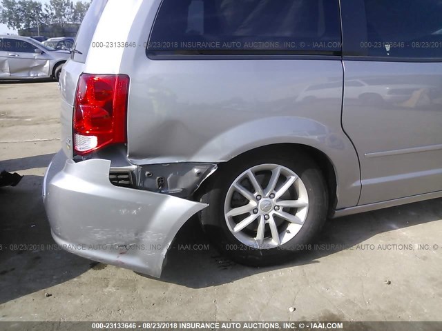 2C4RDGCG6ER423241 - 2014 DODGE GRAND CARAVAN SXT GRAY photo 6