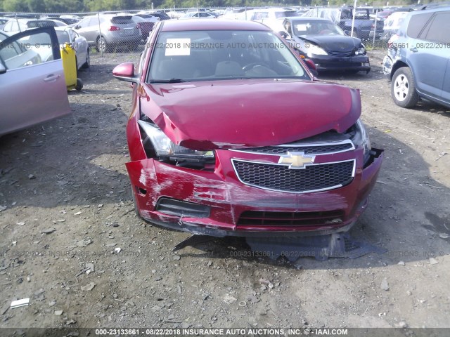 1G1PC5SB3E7218765 - 2014 CHEVROLET CRUZE LT RED photo 6