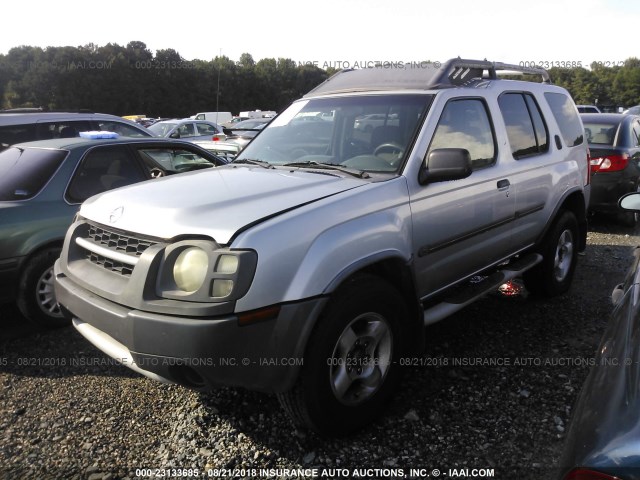 5N1ED28T23C682365 - 2003 NISSAN XTERRA XE/SE SILVER photo 2