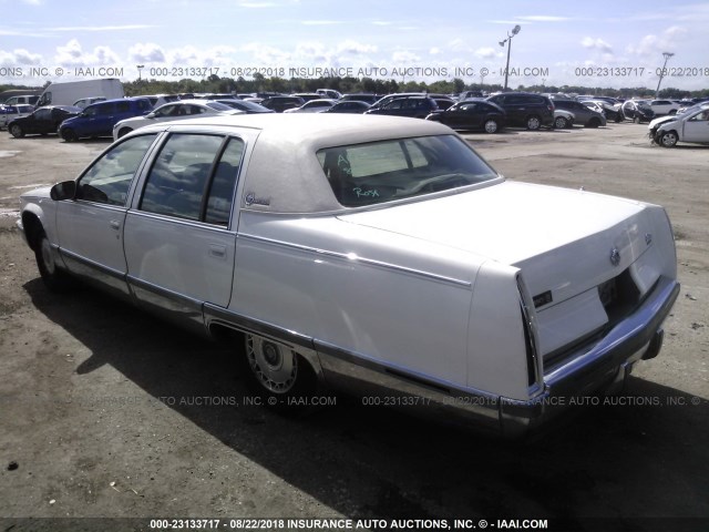 1G6DW52P9TR715059 - 1996 CADILLAC FLEETWOOD BROUGHAM WHITE photo 3