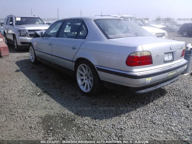 WBAGJ8326WDM21825 - 1998 BMW 740 IL SILVER photo 3