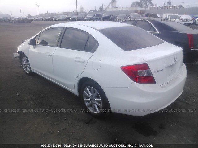 19XFB2F96CE331151 - 2012 HONDA CIVIC EXL 白色 照片 3
