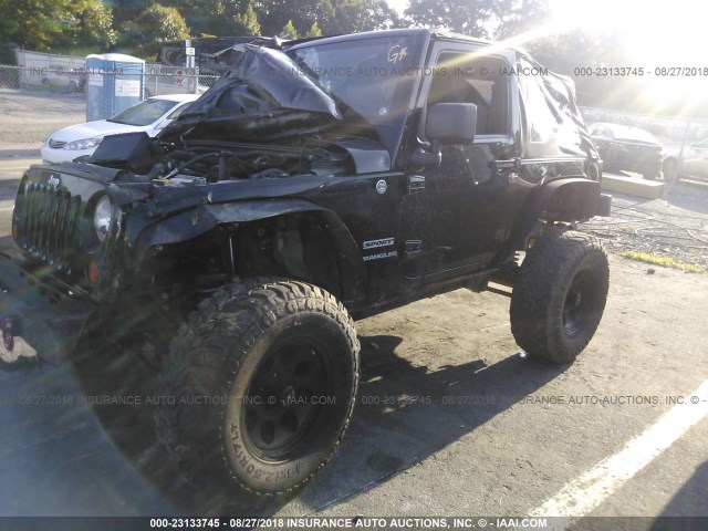 1J4AA2D19AL102049 - 2010 JEEP WRANGLER SPORT შავი ფოტო 2