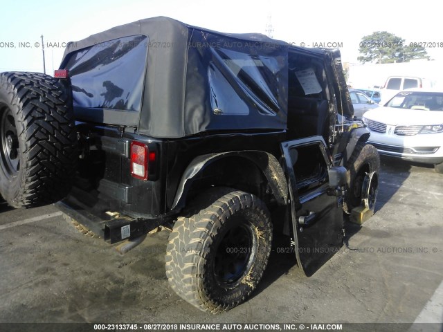 1J4AA2D19AL102049 - 2010 JEEP WRANGLER SPORT BLACK photo 4