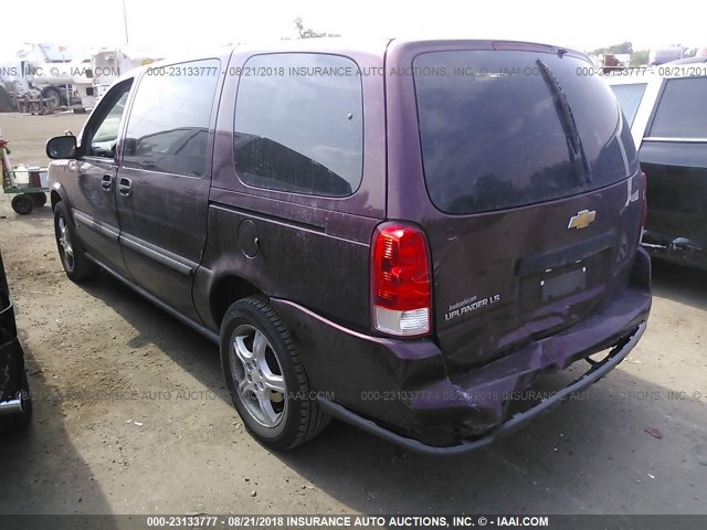 1GNDV23147D186218 - 2007 CHEVROLET UPLANDER LS MAROON photo 3