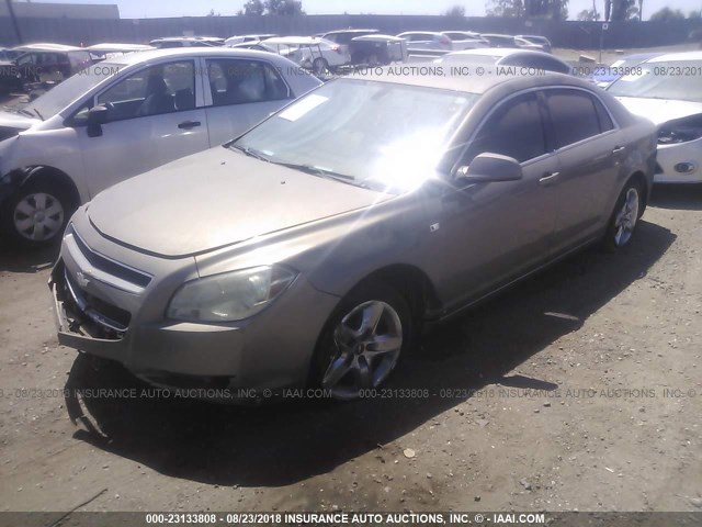 1G1ZH57B18F237053 - 2008 CHEVROLET MALIBU 1LT BROWN photo 2