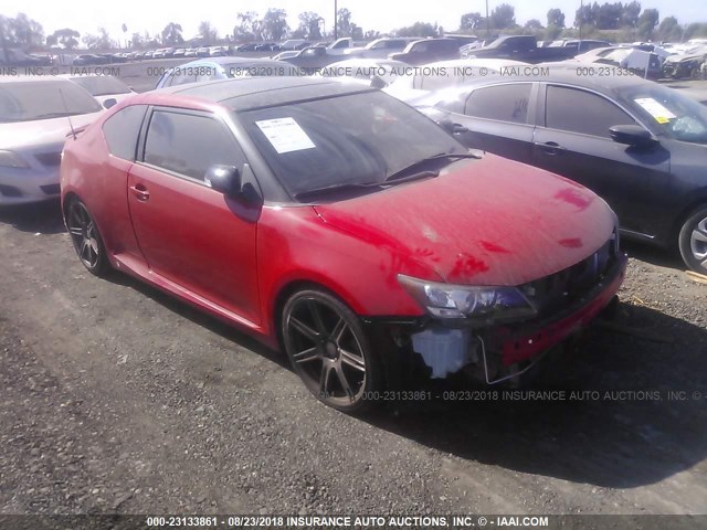 JTKJF5C79D3050014 - 2013 TOYOTA SCION TC 红色 照片 1