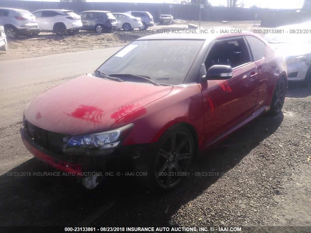 JTKJF5C79D3050014 - 2013 TOYOTA SCION TC 红色 照片 2
