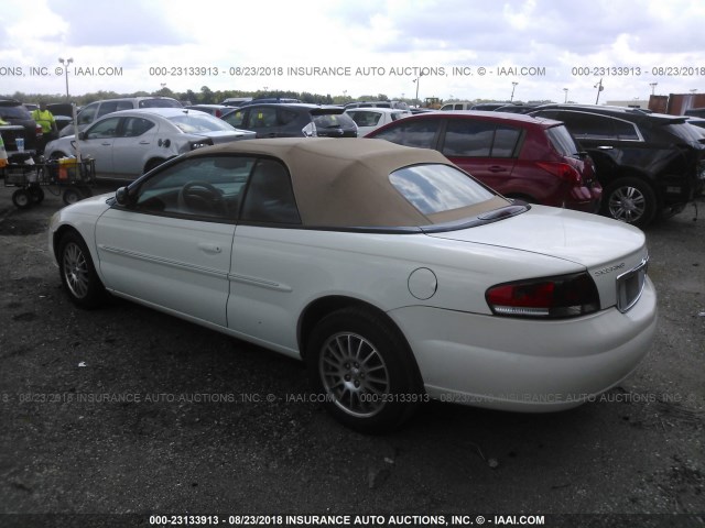 1C3EL55R24N169242 - 2004 CHRYSLER SEBRING LXI WHITE photo 3