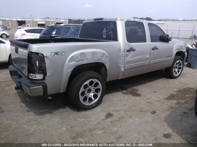 3GTEK13J18G295482 - 2008 GMC SIERRA K1500 SILVER photo 4