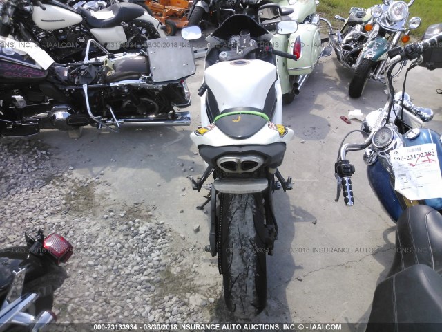 JKAZX4P157A024799 - 2007 KAWASAKI ZX600 P WHITE photo 6