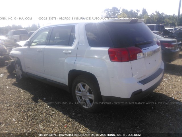 2GKALMEK6F6145691 - 2015 GMC TERRAIN SLE WHITE photo 3