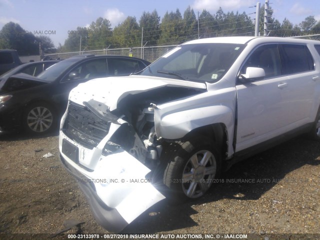 2GKALMEK6F6145691 - 2015 GMC TERRAIN SLE WHITE photo 6