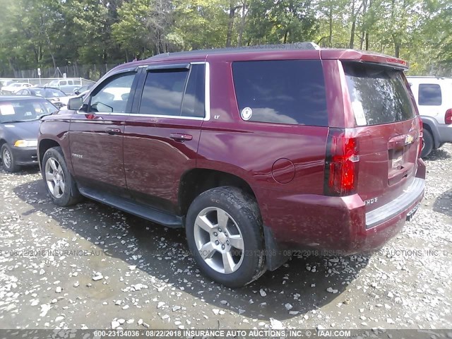 1GNSKBKC8GR358286 - 2016 CHEVROLET TAHOE K1500 LT RED photo 3